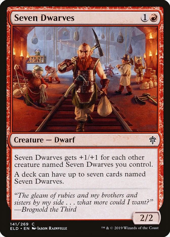 Seven Dwarves 141 card from Throne of Eldraine