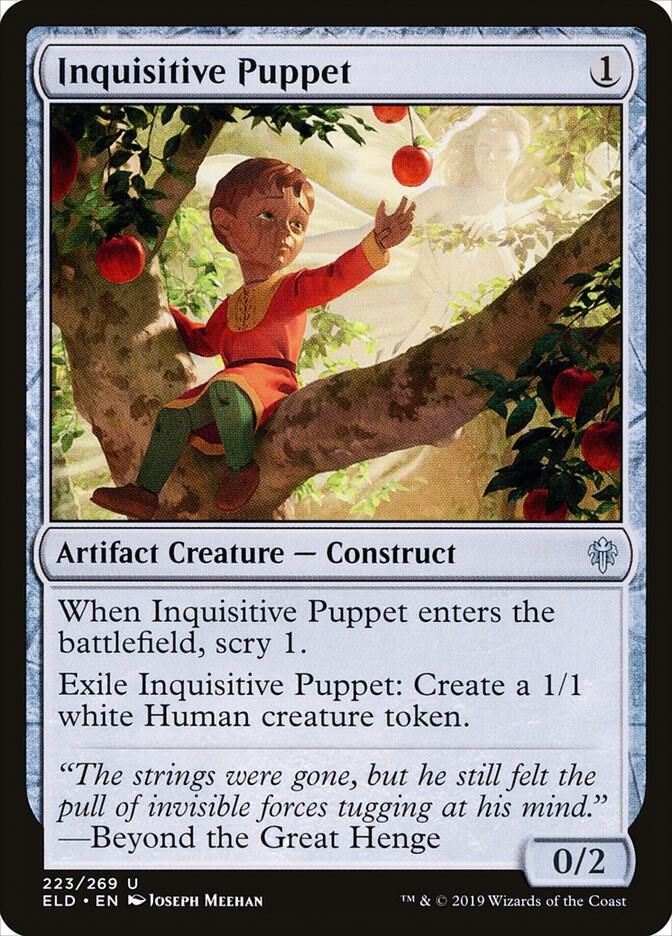 Inquisitive Puppet 223 card from Throne of Eldraine