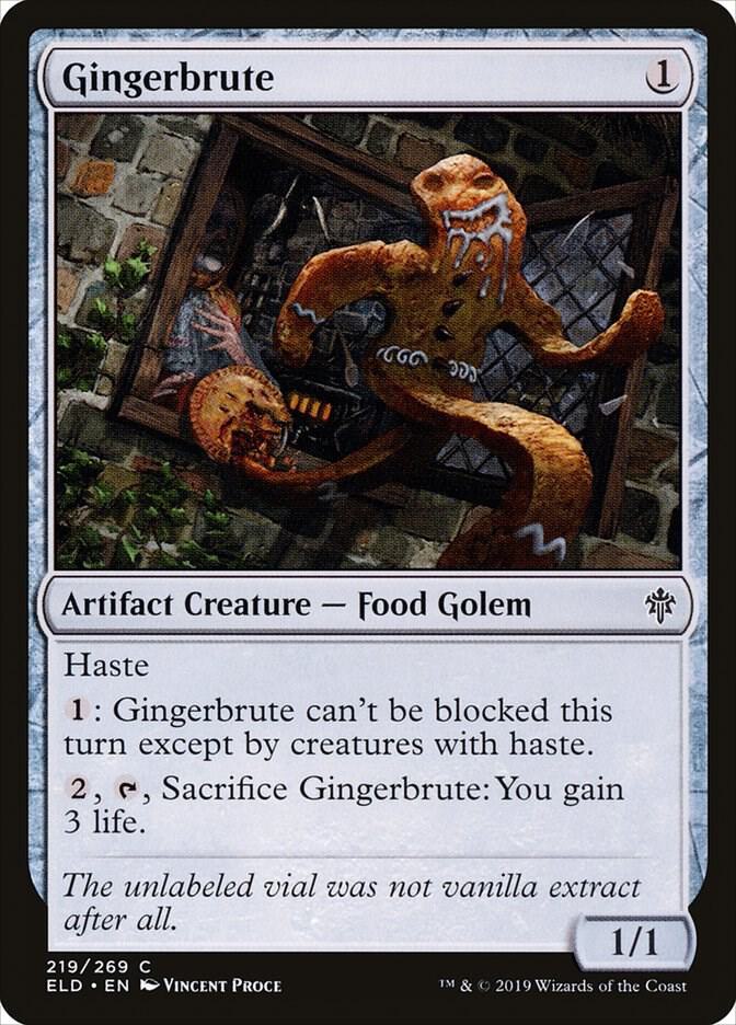 Gingerbrute 219 card from Throne of Eldraine