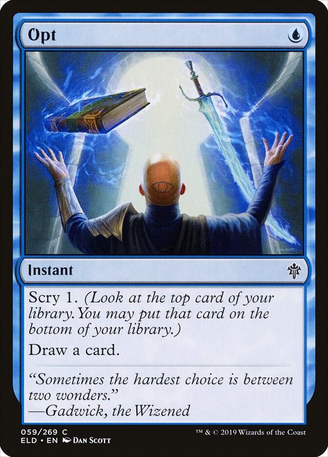 Opt 59 card from Throne of Eldraine