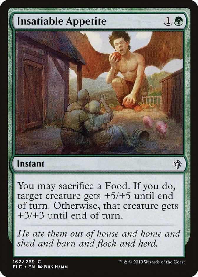 Insatiable Appetite 162 card from Throne of Eldraine