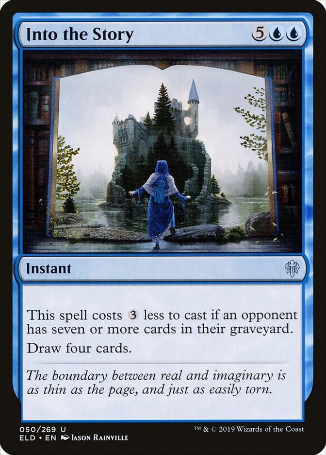 Into the Story 50 card from Throne of Eldraine
