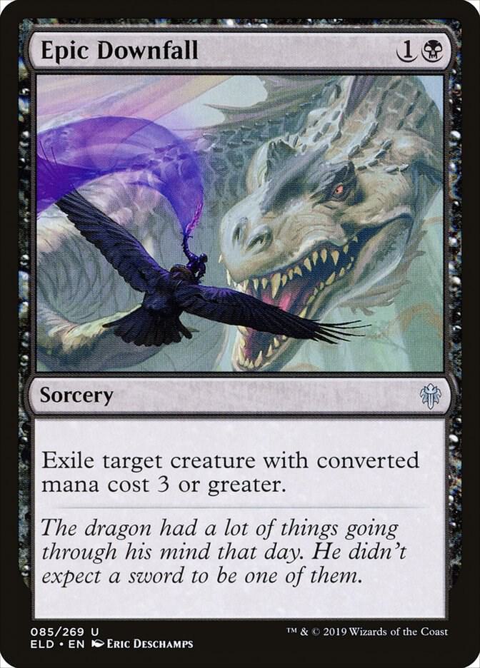 Epic Downfall 85 card from Throne of Eldraine