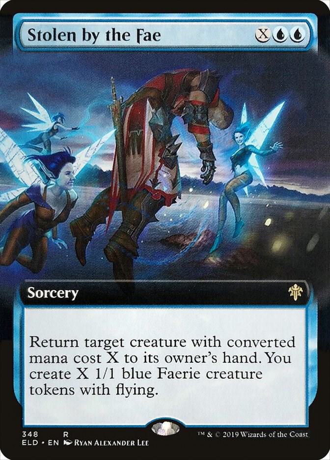 Stolen by the Fae (Extended Art) 348 card from Throne of Eldraine