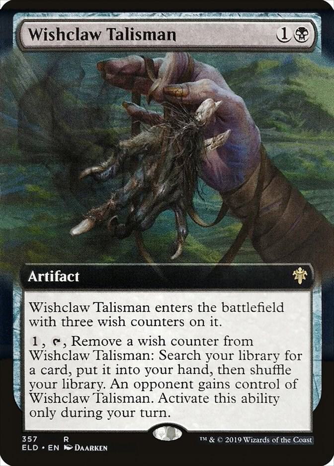 Wishclaw Talisman (Extended Art) 357 card from Throne of Eldraine
