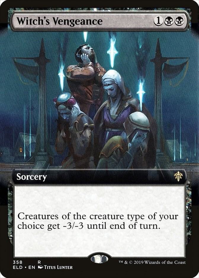 Witch's Vengeance (Extended Art) 358 card from Throne of Eldraine