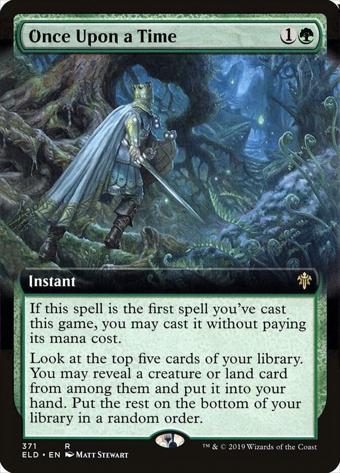 Once Upon a Time (Extended Art) 371 card from Throne of Eldraine