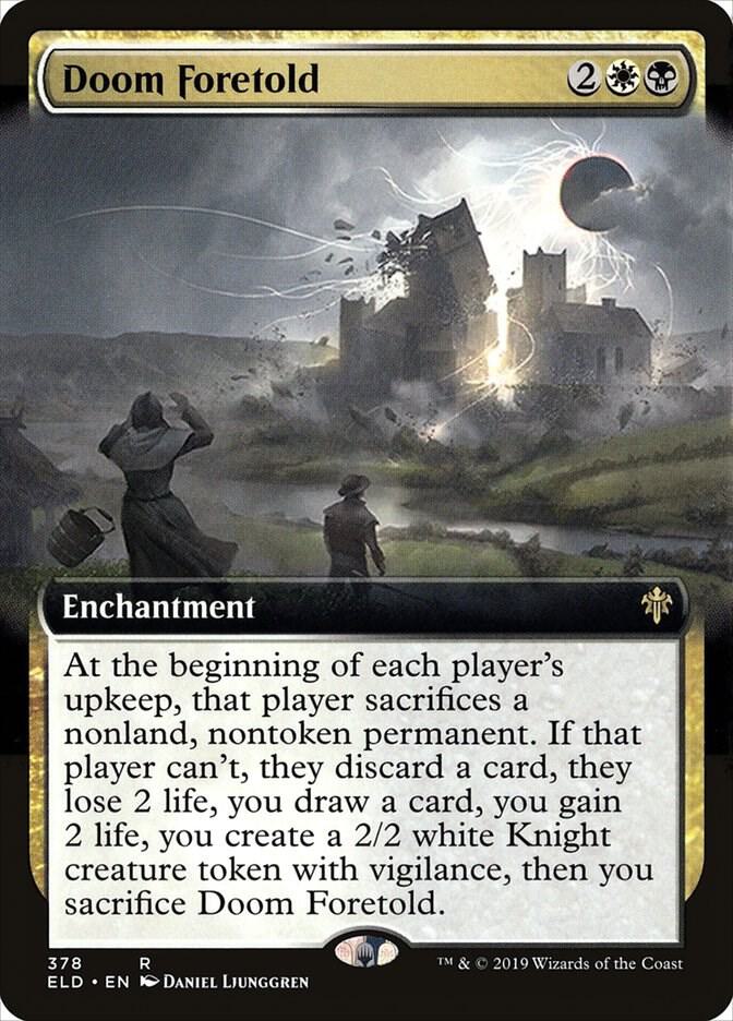 Doom Foretold (Extended Art) 378 card from Throne of Eldraine