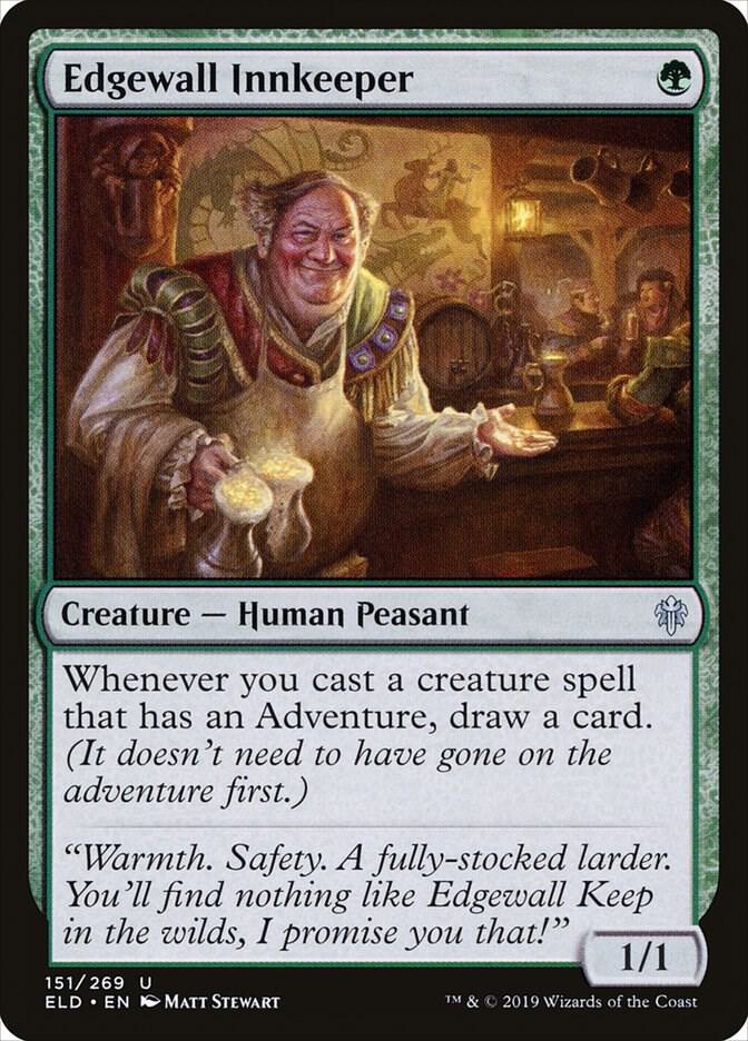 Edgewall Innkeeper 151 card from Throne of Eldraine
