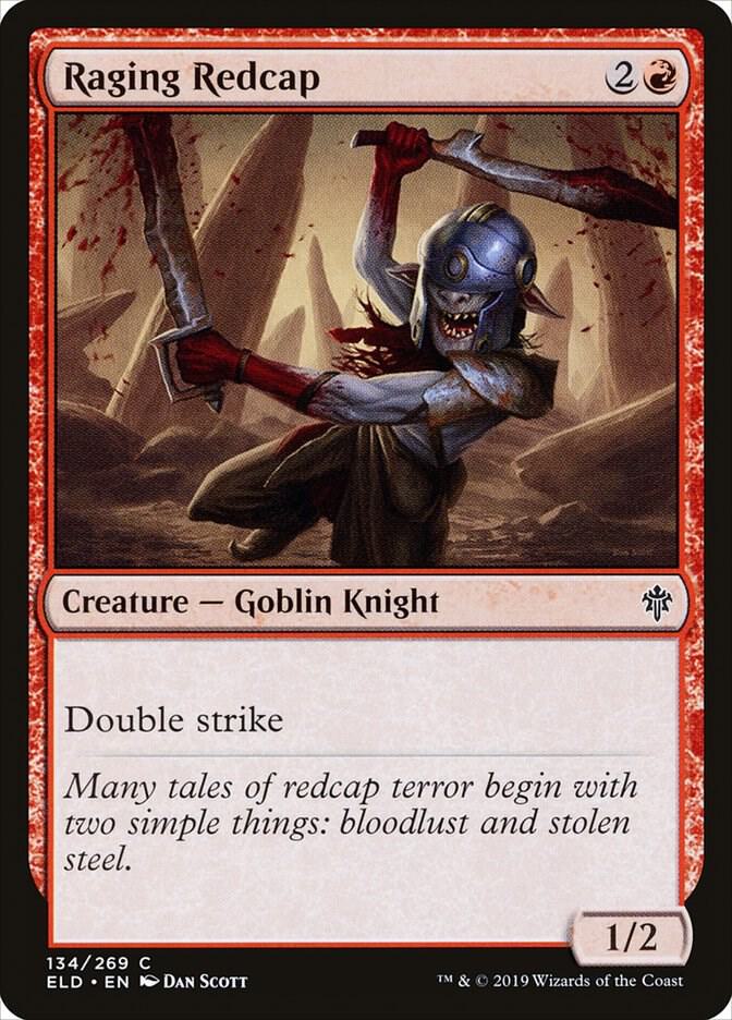 Raging Redcap 134 card from Throne of Eldraine