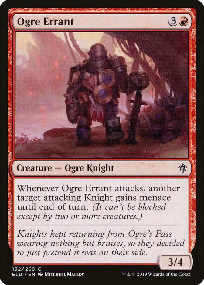 Ogre Errant 132 card from Throne of Eldraine