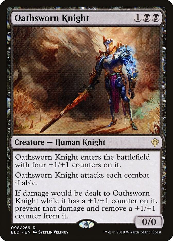 Oathsworn Knight 98 card from Throne of Eldraine