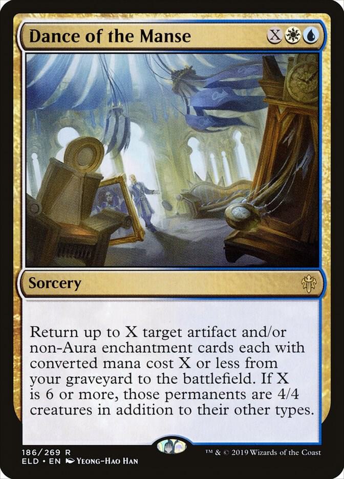 Dance of the Manse 186 card from Throne of Eldraine