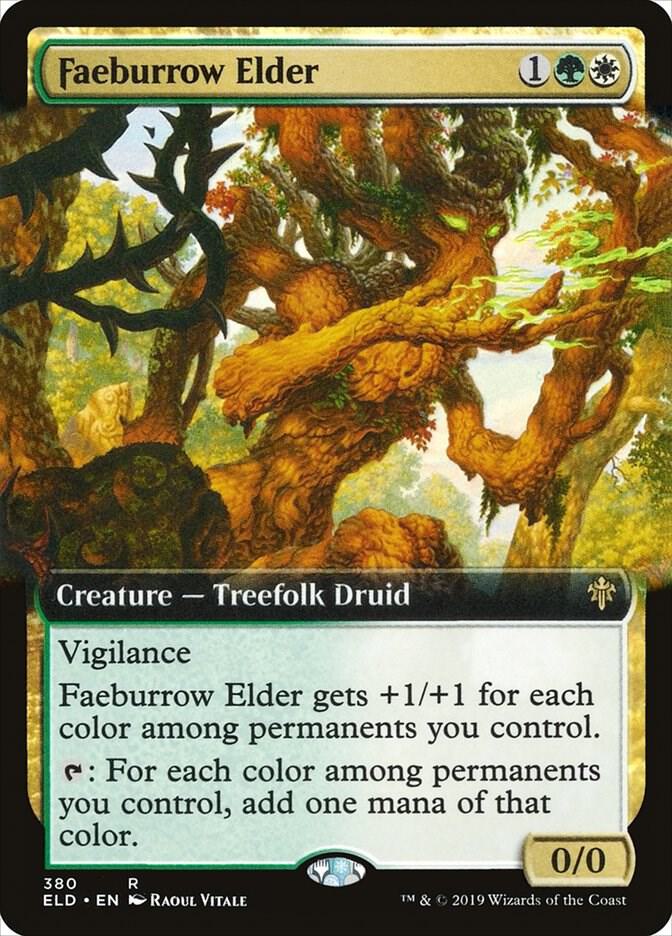 Faeburrow Elder (Extended Art) 380 card from Throne of Eldraine