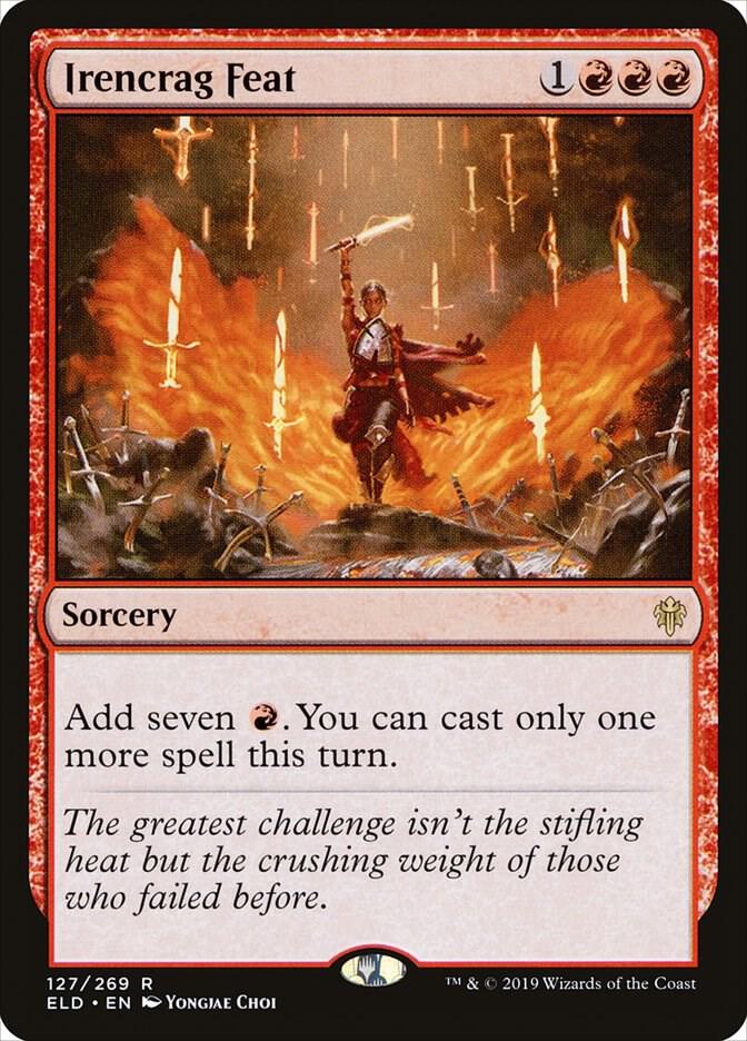 Irencrag Feat 127 card from Throne of Eldraine
