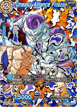 Uneasy Alliance Frieza DB1-097 card from Draft Box 04 - Dragon Brawl