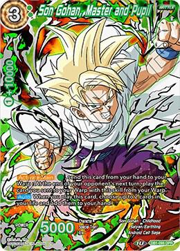 Son Gohan, Master and Pupil DB1-098 card from Draft Box 04 - Dragon Brawl
