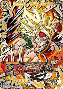 Bardock, Father and Son DB1-100 card from Draft Box 04 - Dragon Brawl