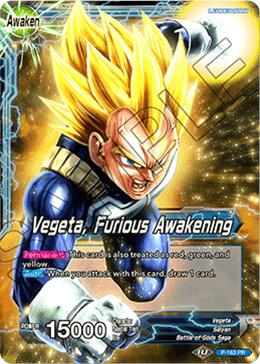 Vegeta // Vegeta, Furious Awakening (Draft Box 04 Tournament) P-163 card from Promotion Cards