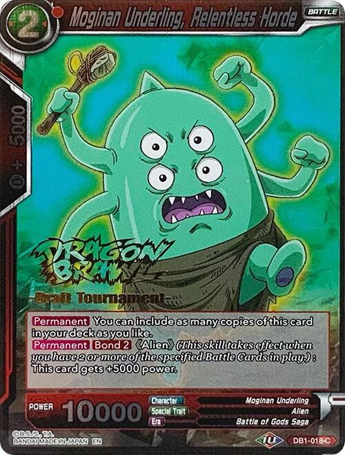 Moginan Underling, Relentless Horde (Dragon Brawl Draft Tournament Gold Stamped) DB1-018 card from Promotion Cards