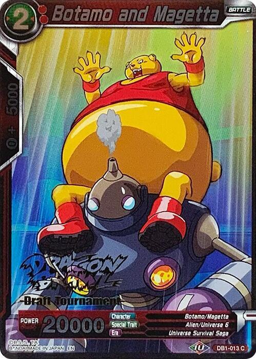 Botamo and Magetta (Dragon Brawl Draft Tournament Gold Stamped) DB1-013 card from Promotion Cards
