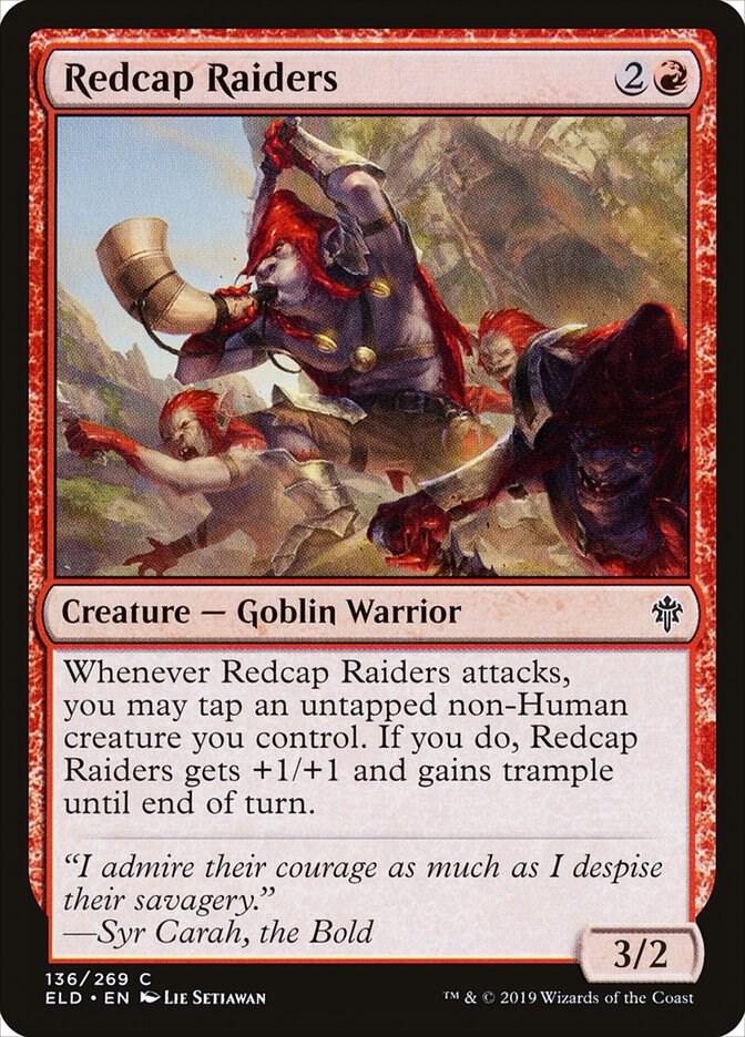 Redcap Raiders 136 card from Throne of Eldraine