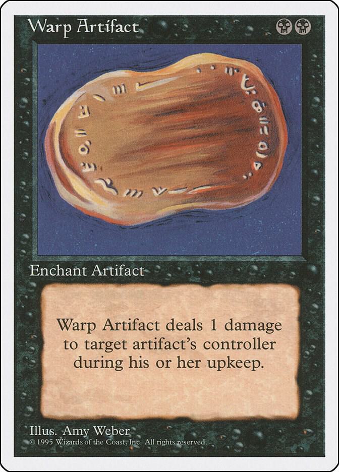 Warp Artifact card from Fourth Edition