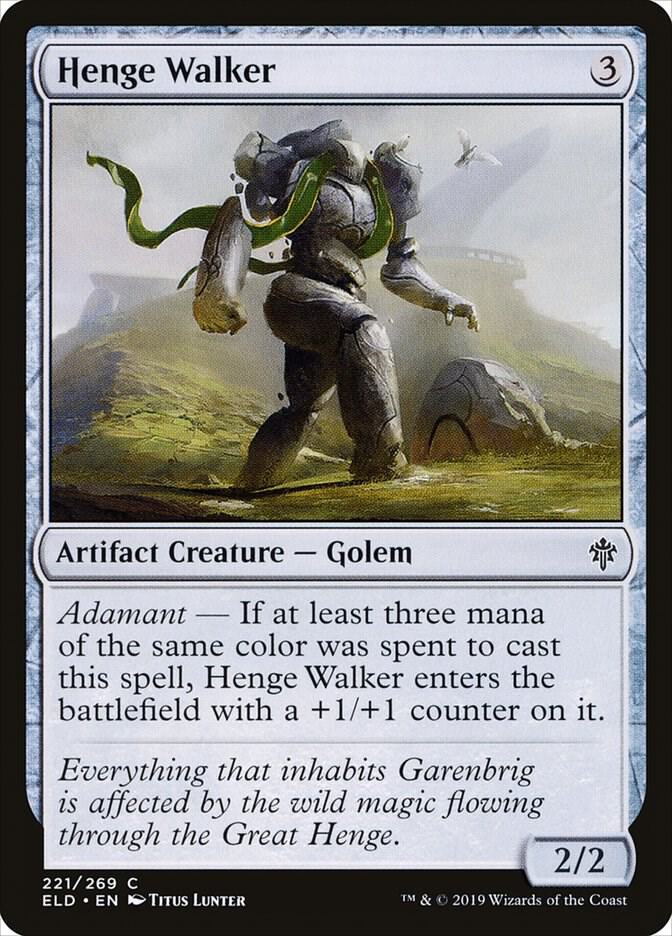 Henge Walker 221 card from Throne of Eldraine