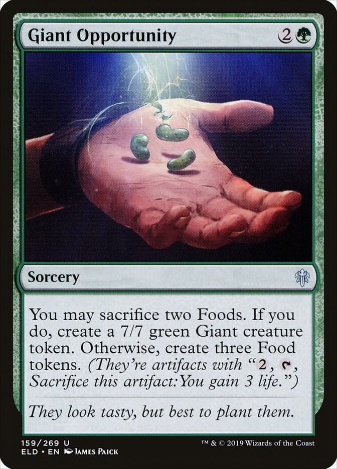 Giant Opportunity 159 card from Throne of Eldraine