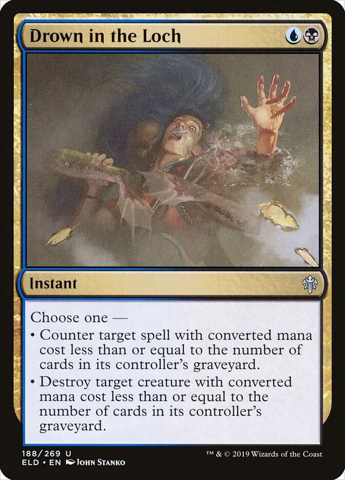Drown in the Loch 188 card from Throne of Eldraine