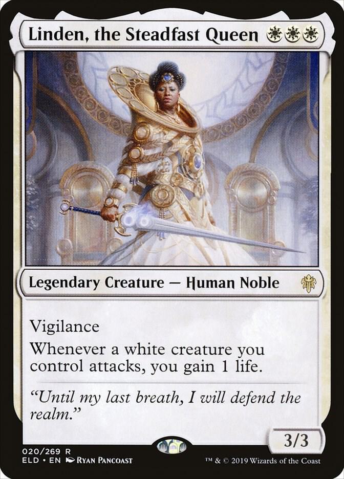 Linden, the Steadfast Queen 20 card from Throne of Eldraine