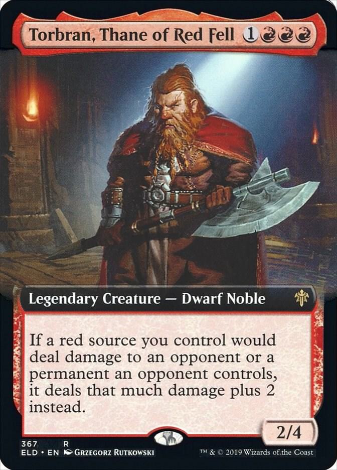 Torbran, Thane of Red Fell (Extended Art) 367 card from Throne of Eldraine