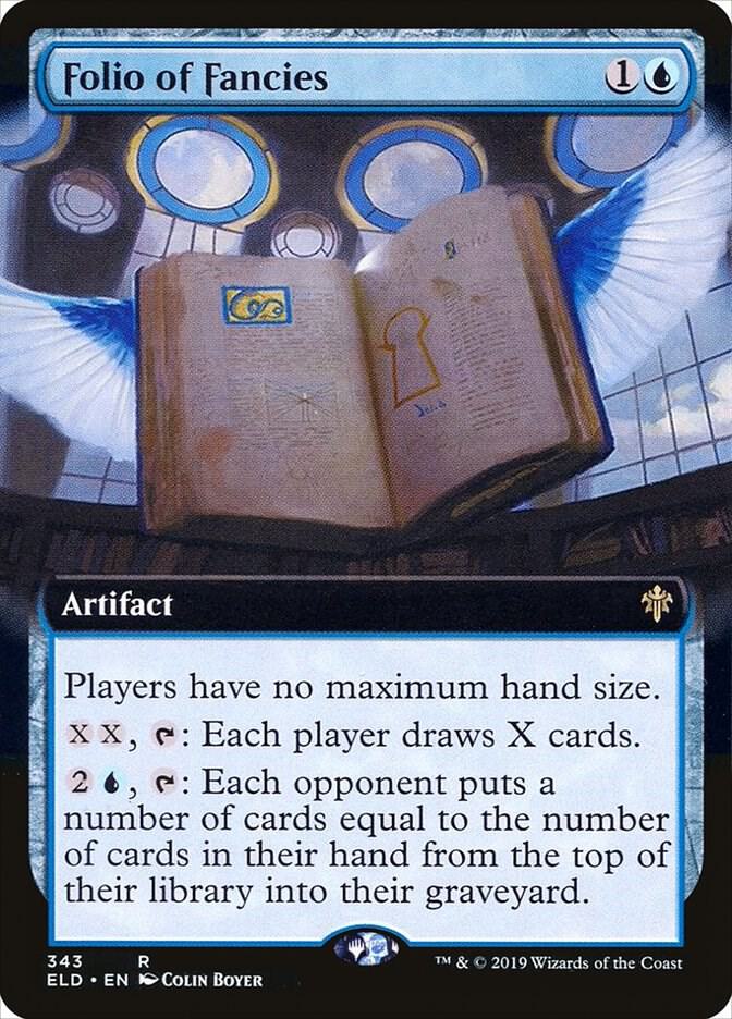 Folio of Fancies (Extended Art) 343 card from Throne of Eldraine