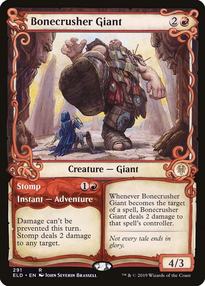 Bonecrusher Giant (Showcase) 291 card from Throne of Eldraine