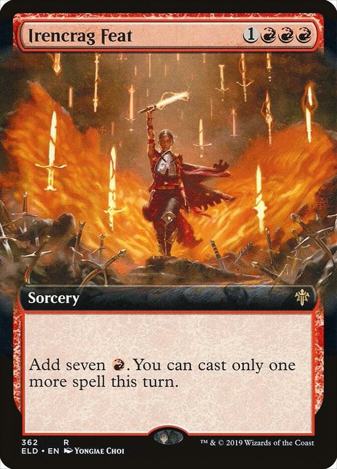 Irencrag Feat (Extended Art) 362 card from Throne of Eldraine