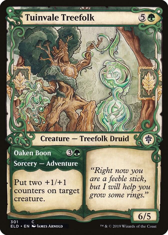 Tuinvale Treefolk (Showcase) 301 card from Throne of Eldraine