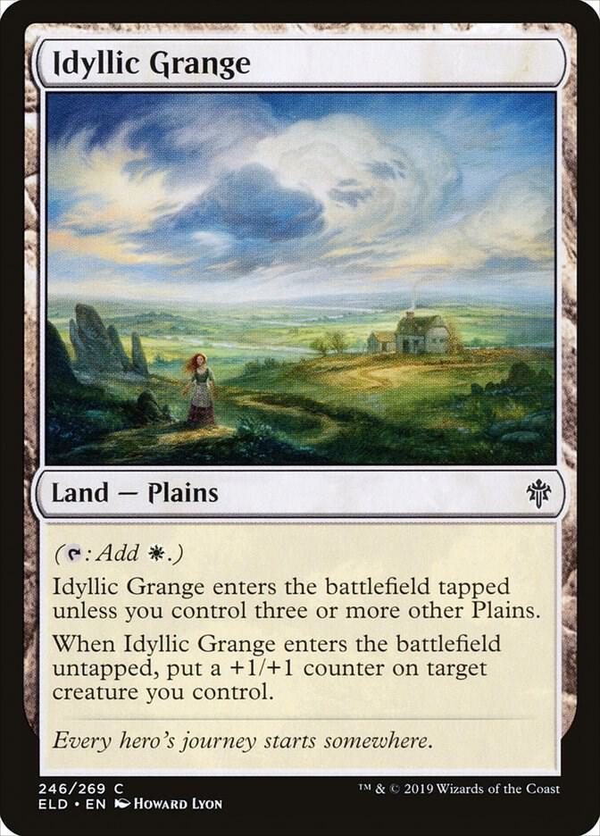Idyllic Grange 246 card from Throne of Eldraine