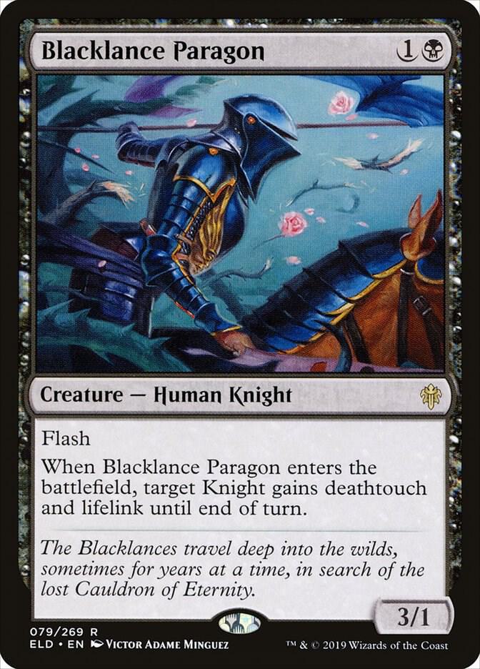 Blacklance Paragon 79 card from Throne of Eldraine