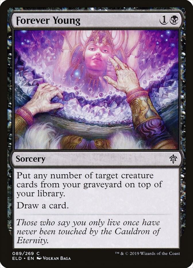 Forever Young 89 card from Throne of Eldraine