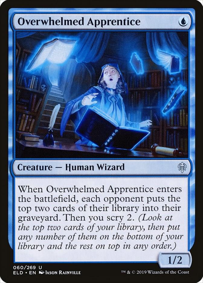 Overwhelmed Apprentice 60 card from Throne of Eldraine