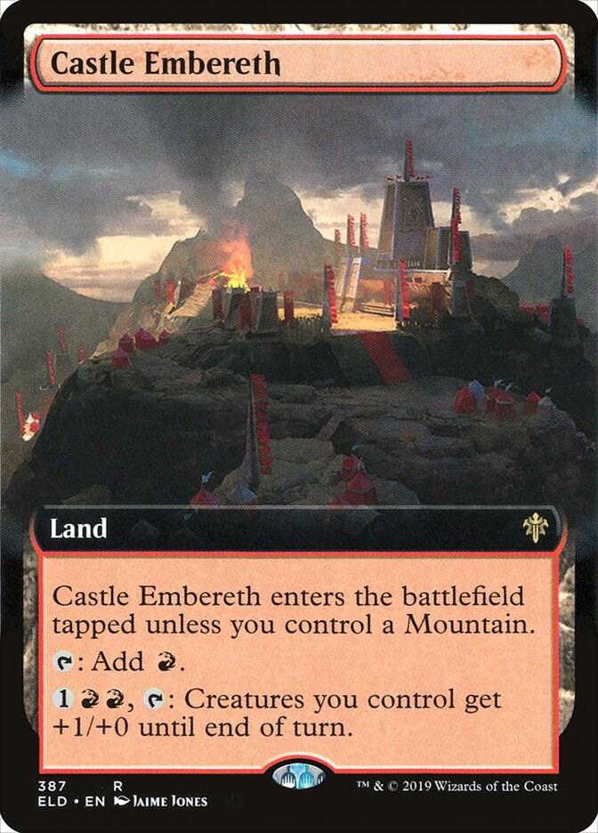 Castle Embereth (Extended Art) 387 card from Throne of Eldraine