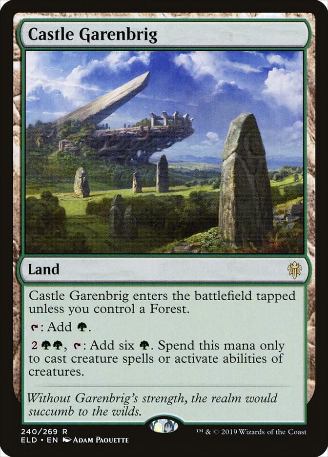 Castle Garenbrig 240 card from Throne of Eldraine