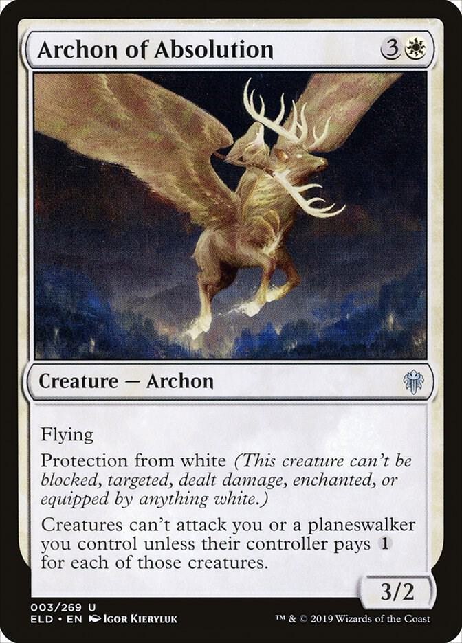 Archon of Absolution 3 card from Throne of Eldraine