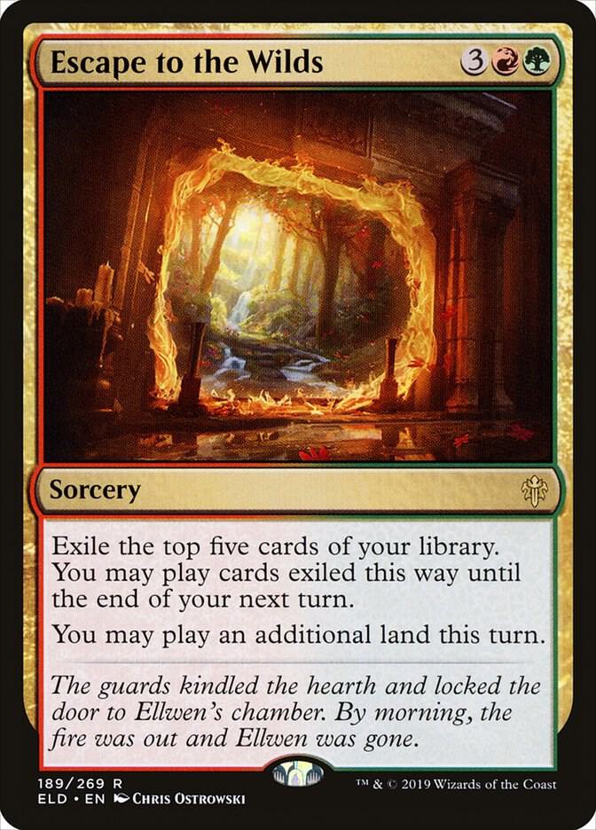 Escape to the Wilds 189 card from Throne of Eldraine