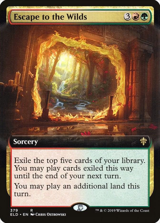Escape to the Wilds (Extended Art) 379 card from Throne of Eldraine