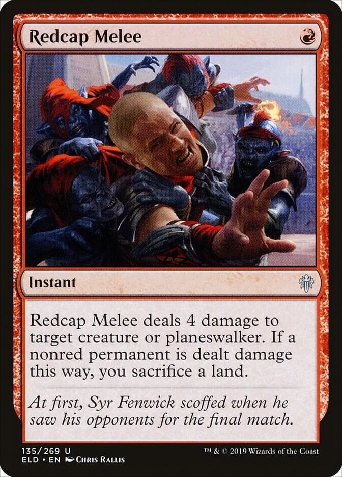 Redcap Melee 135 card from Throne of Eldraine
