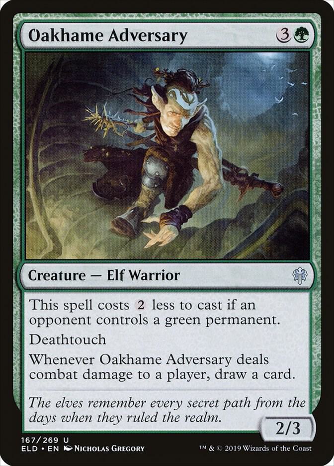 Oakhame Adversary 167 card from Throne of Eldraine