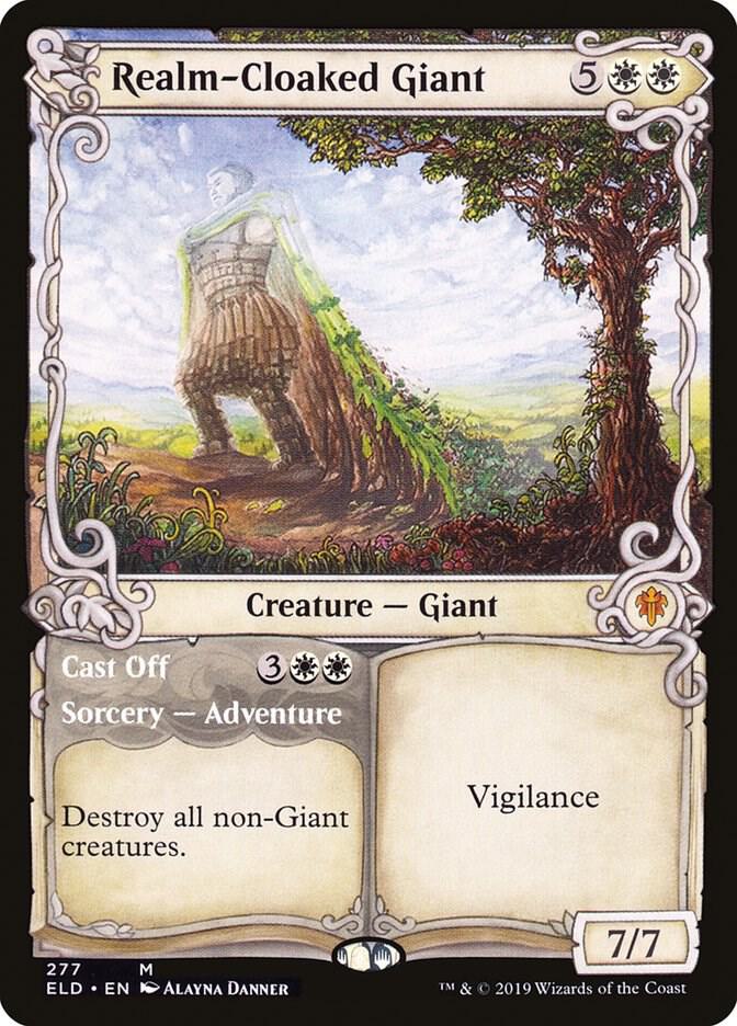 Realm-Cloaked Giant (Showcase) 277 card from Throne of Eldraine
