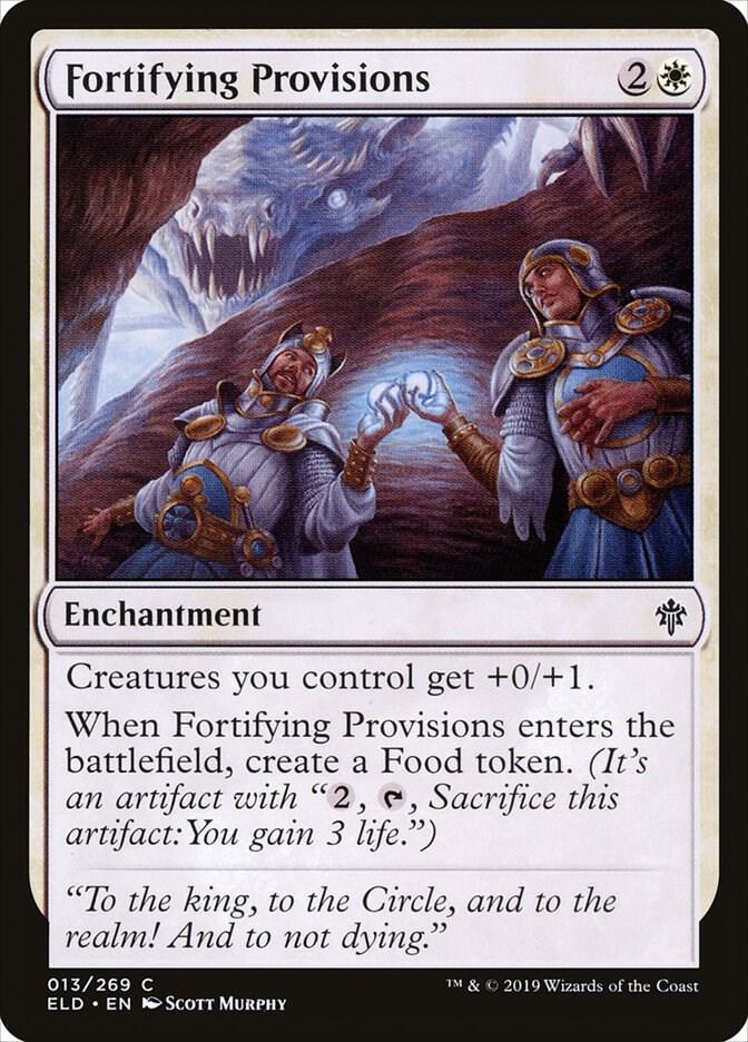 Fortifying Provisions 13 card from Throne of Eldraine