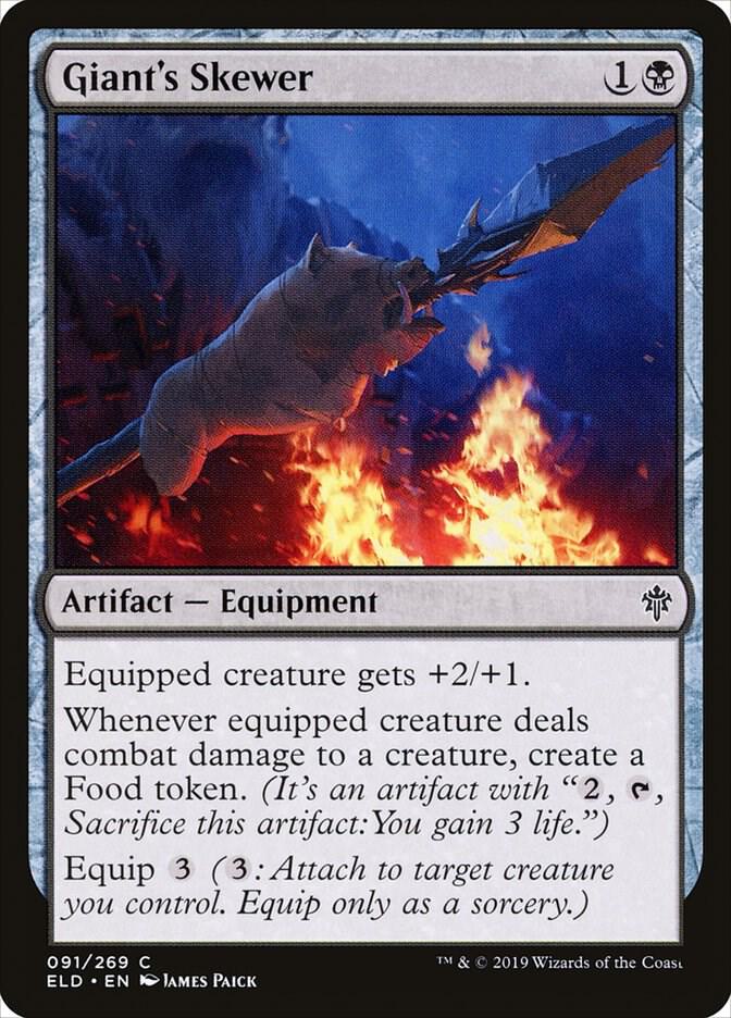 Giant's Skewer 91 card from Throne of Eldraine
